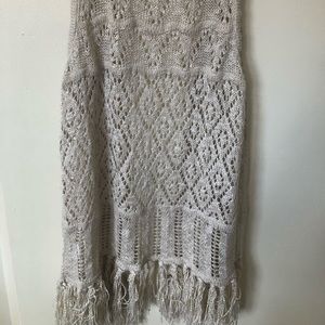 Knit vest cardigan